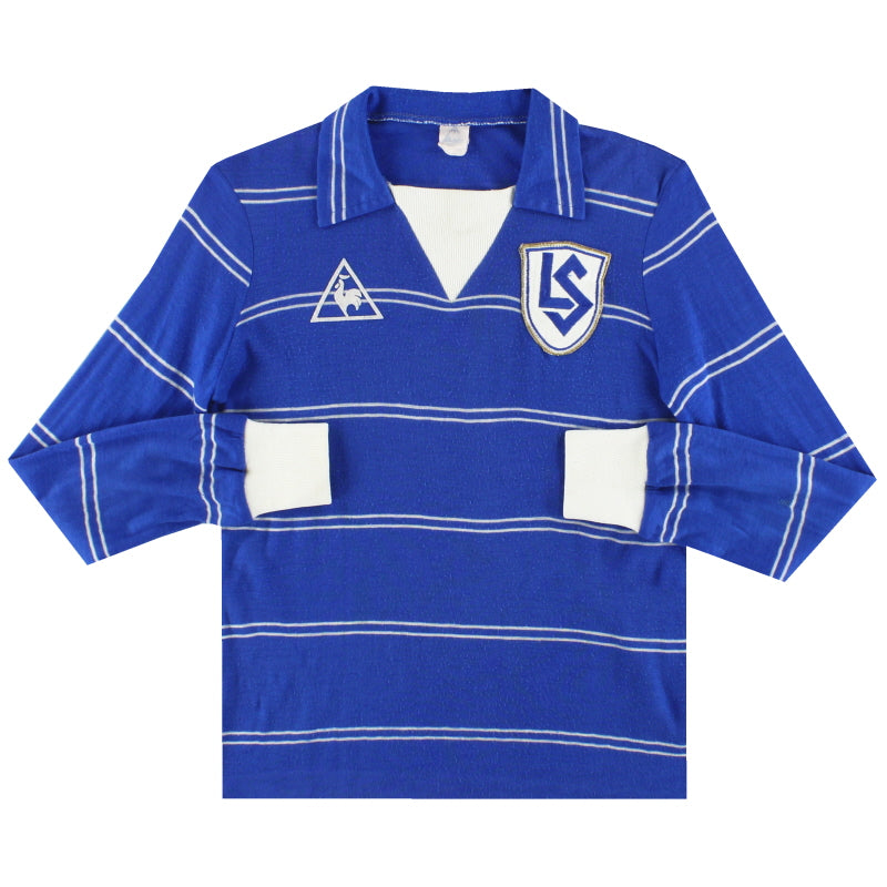 1981-83 Lausanne Sport Le Coq Sportif Home Shirt L/S Y Football Shirt