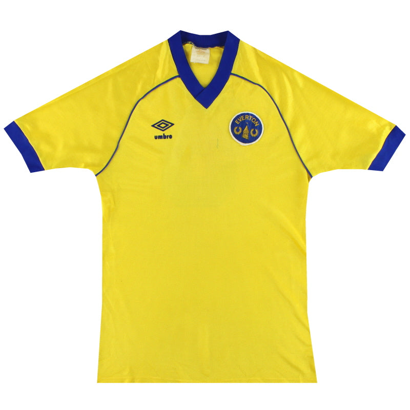 1982-83 Everton Umbro Player Issue Third Shirt (Wright) #5 M Football Shirt