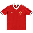 1982-84 Manchester United adidas 'FA Cup Winners' Home Shirt L Football Shirt