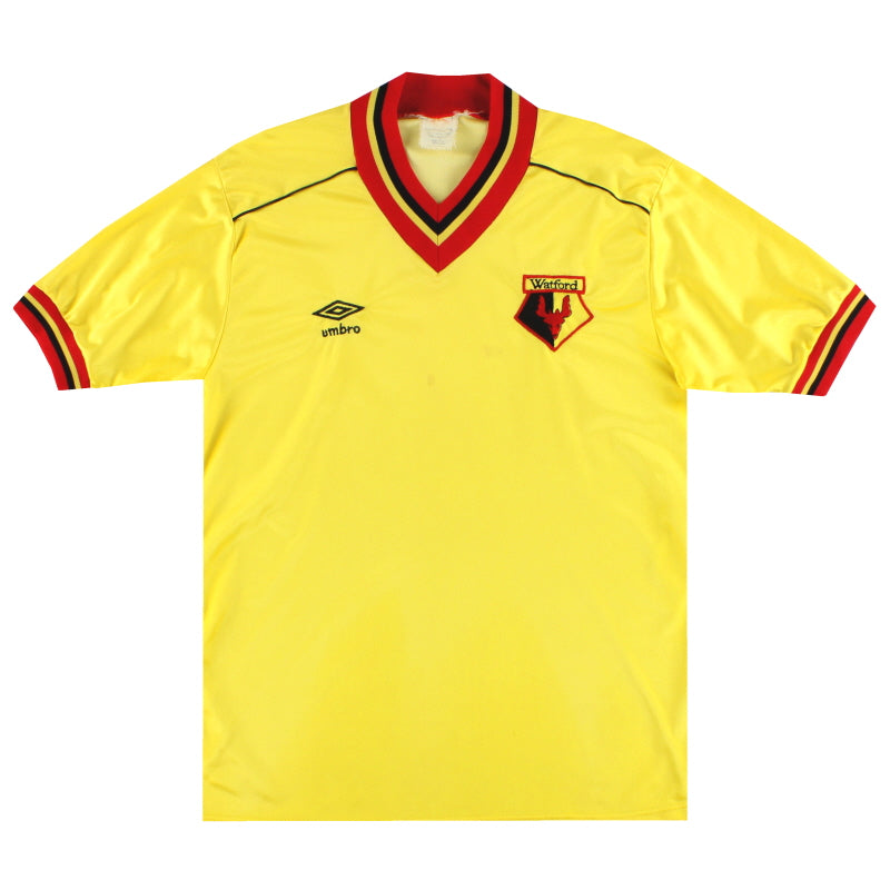 1982-85 Watford Umbro Home Shirt M Football Shirt