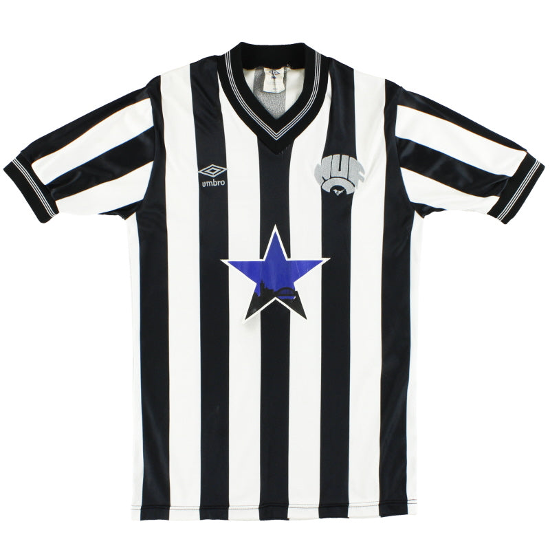 1983-86 Newcastle Umbro Match Worn Home Shirt #18 M Football Shirt