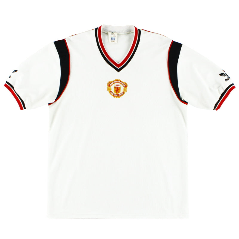 1984-86 Manchester United adidas Away Shirt L Football Shirt