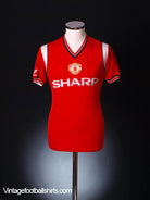 1984-86 Manchester United Home Shirt M Football Shirt