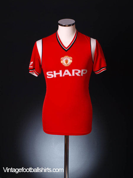 1984-86 Manchester United Home Shirt M Football Shirt