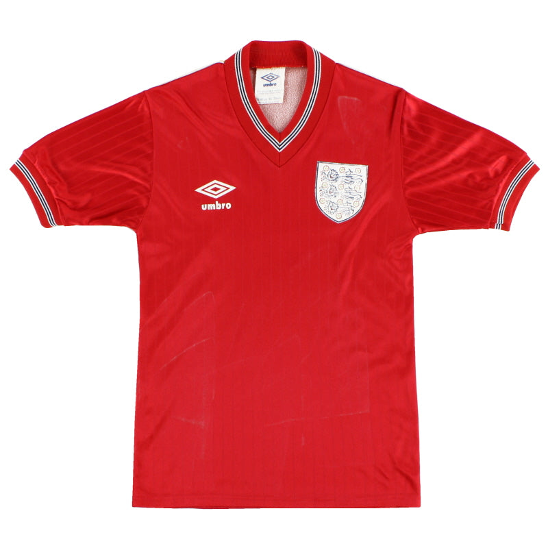 1984-87 England Away Shirt Y Football Shirt