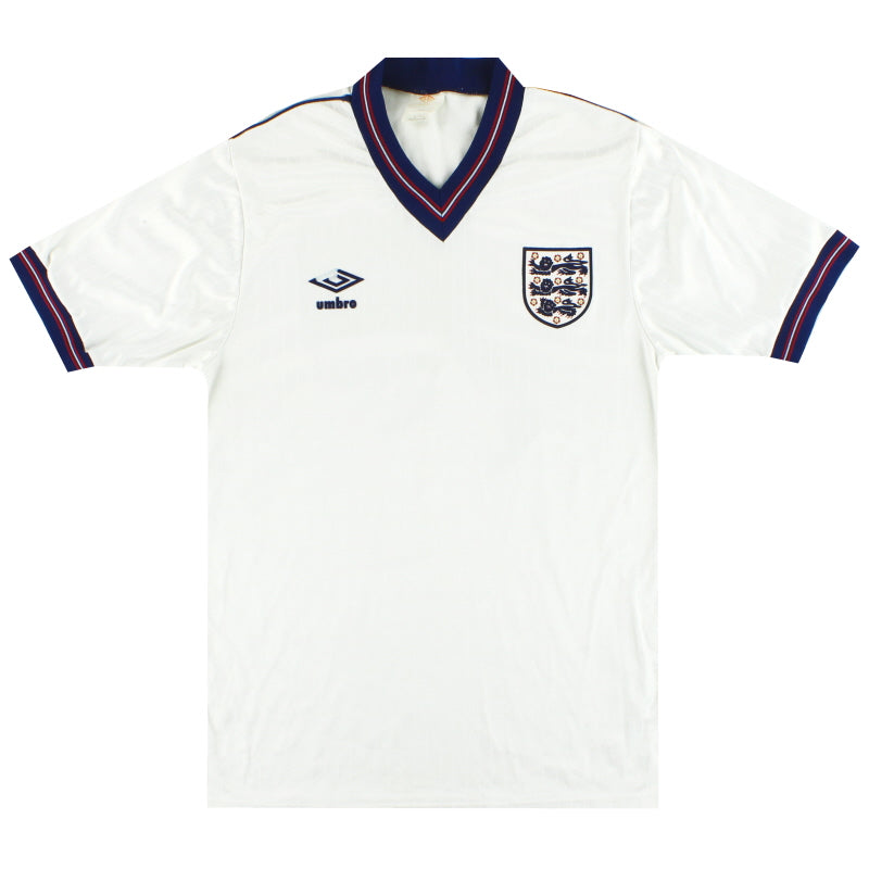 1984-87 England Umbro Home Shirt M Football Shirt