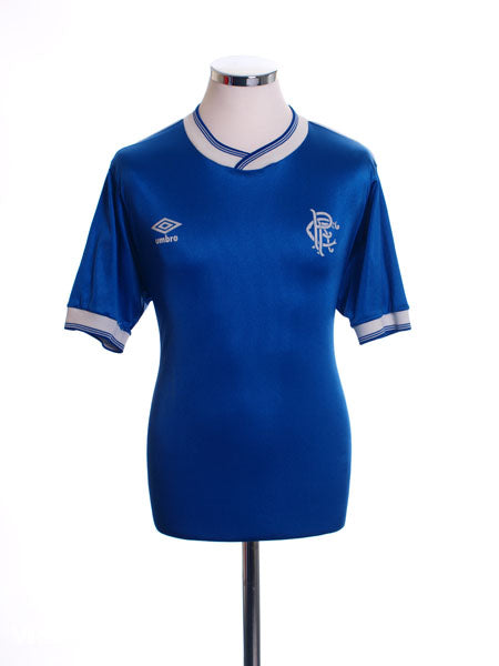 1984-87 Rangers Home Shirt M Football Shirt