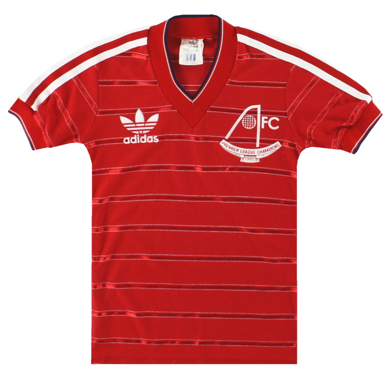 1985-86 Aberdeen adidas 'Champions' Home Shirt S.Boys Football Shirt