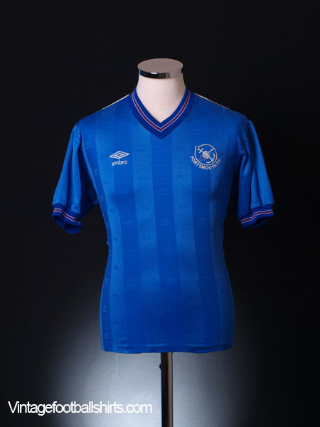 1985-87 Portsmouth Match Issue Home Shirt #3 M Football Shirt