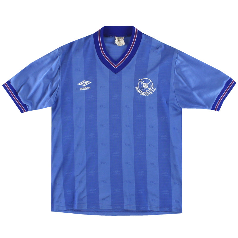 1985-87 Portsmouth Umbro Home Shirt M Football Shirt