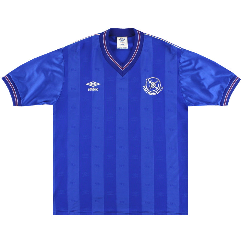1985-87 Portsmouth Umbro Home Shirt *Mint* M Football Shirt