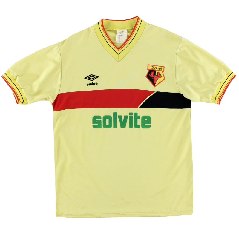 1985-88 Watford Umbro Home Shirt M Football Shirt