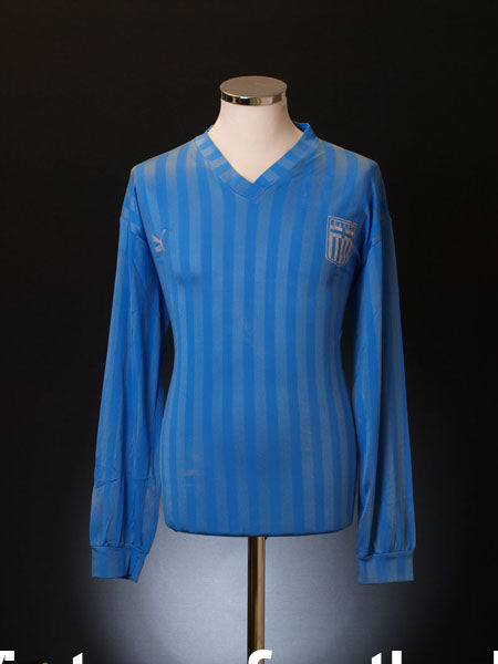 1986-87 Greece Match Issue Home Shirt #10 L/S L Football Shirt