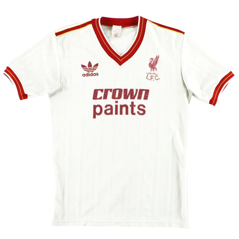 1986-87 Liverpool adidas Away Shirt S Football Shirt