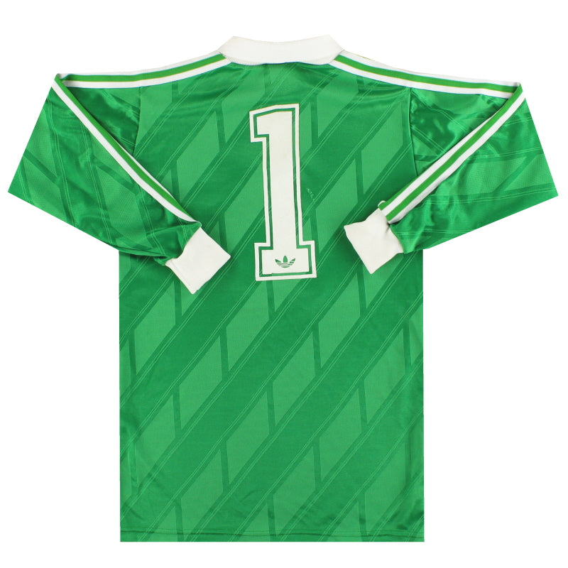 1986-87 Liverpool adidas Goalkeeper Shirt #1 Y | Vintage Football