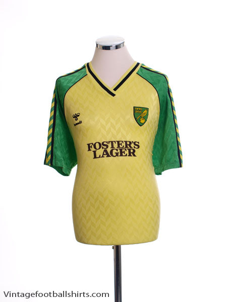 1986-87 Norwich City Home Shirt XL Football Shirt