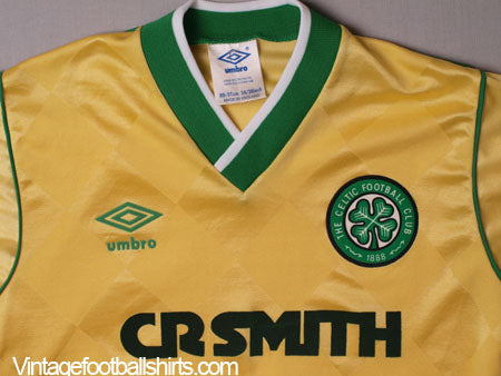 1986-88 Celtic Away Shirt S | Vintage Football Shirts