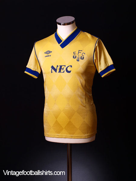 1986-88 Everton Away Shirt S Football Shirt