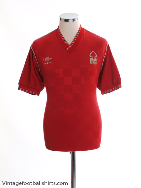 1986-88 Nottingham Forest Home Shirt L Football Shirt