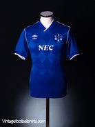 1986-89 Everton Home Shirt *Mint* M Football Shirt