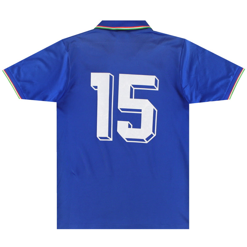 1986-90 Italy Diadora Player Issue Home Shirt #15 M | Vintage