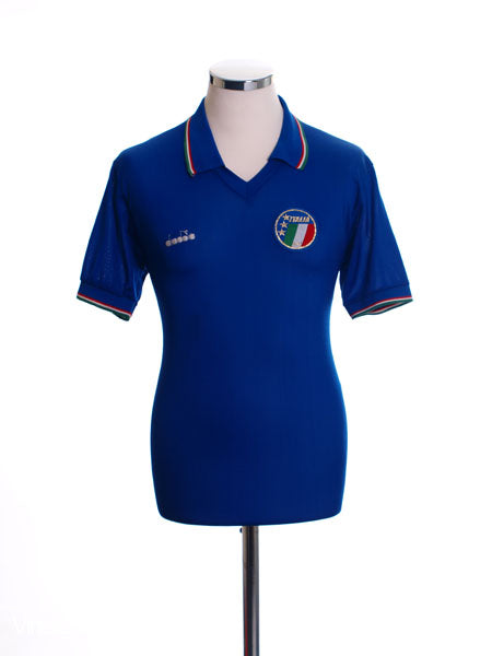 1986-90 Italy Home Shirt L Football Shirt