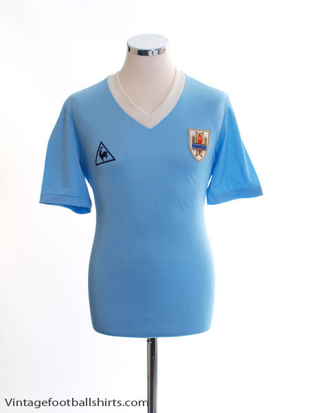 1986 Uruguay Match Issue Home Shirt #13 vs. Wales Football Shirt