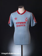1987-88 Liverpool Away Shirt L Football Shirt