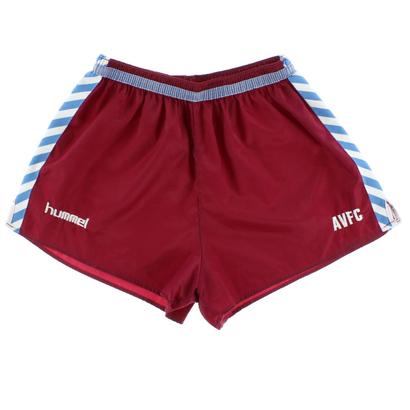 1987-89 Aston Villa Hummel Player Issue Away Shorts XL Football Shorts