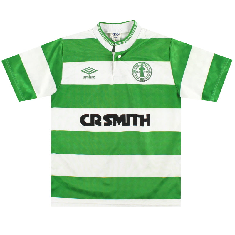 1987-89 Celtic Umbro Centenary Home Shirt XL.Boys Football Shirt