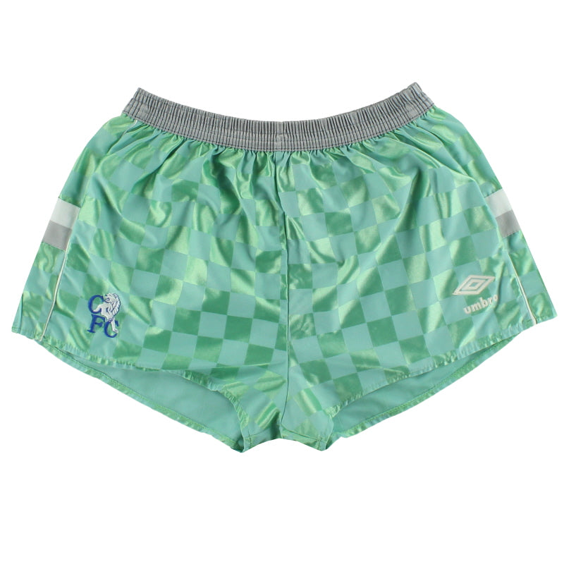 1987-89 Chelsea Umbro Away Shorts L Football Shorts