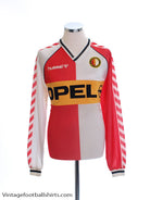 1987-89 Feyenoord Hummel Home Shirt L/S *Mint* XL Football Shirt