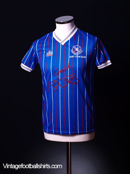 1987-89 Portsmouth Home Shirt *Ladies Young Blues**No 2* S Football Shirt