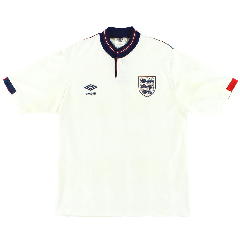 1987-90 England Umbro Home Shirt M Football Shirt