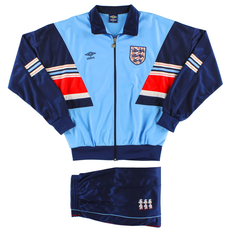 1987-90 England Umbro Tracksuit *As New* M Tracksuit