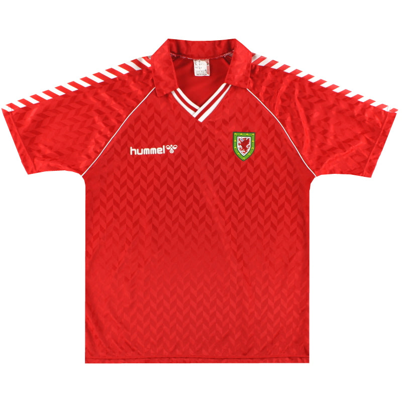 1987-90 Wales Hummel Home Shirt *Mint* XL Football Shirt