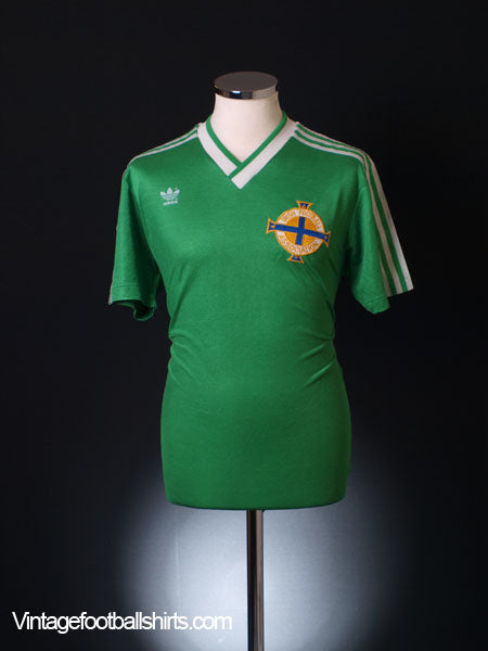 1987 Northern Ireland Home Shirt L Football Shirt