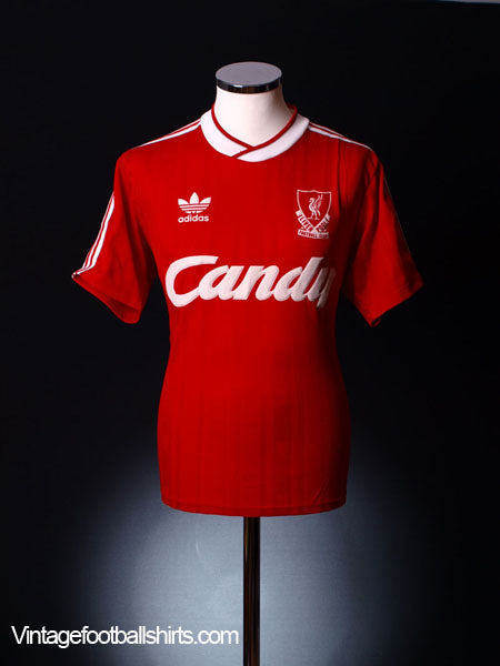1988-89 Liverpool Home Shirt *Mint* M Football Shirt