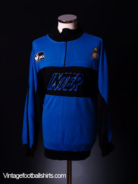 1988-89 Inter Milan Uhlsport Training Jumper L Sweatshirt
