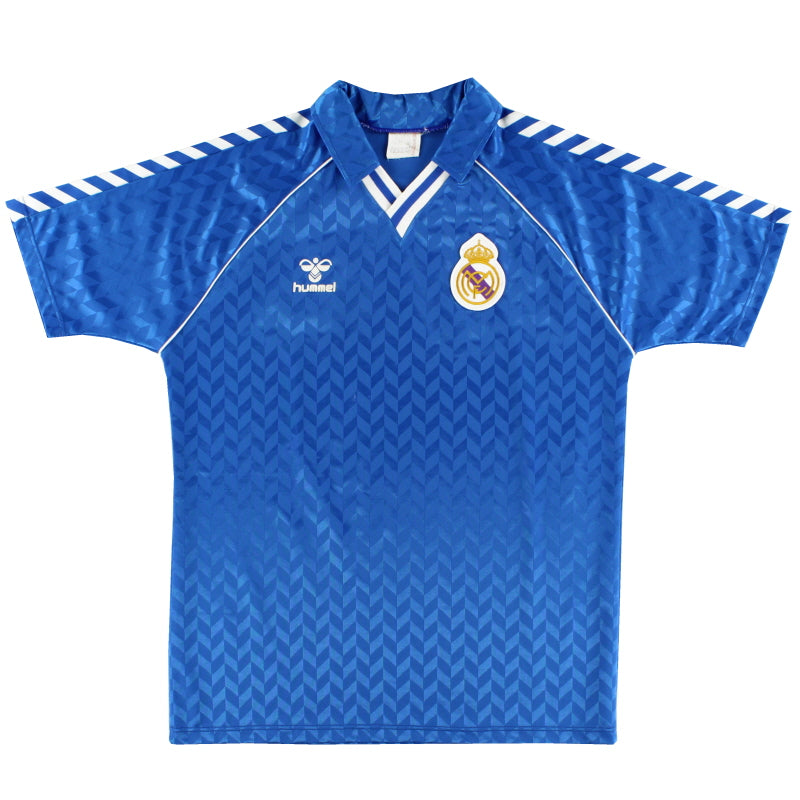 1988-89 Real Madrid Away Shirt L Football Shirt