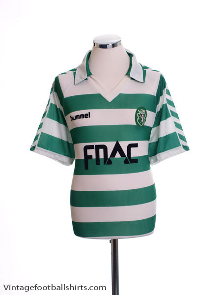 1988-89 Sporting Lisbon Home Shirt #9 XL Football Shirt