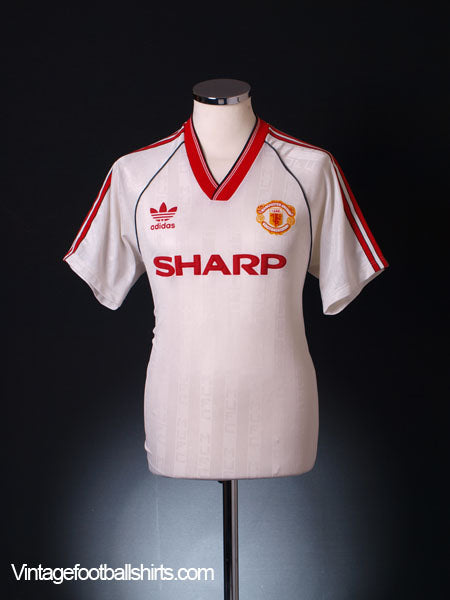 1988-90 Manchester United Away Shirt L Football Shirt