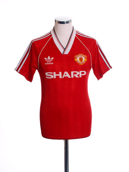 1988-90 Manchester United Home Shirt *Mint* S Football Shirt