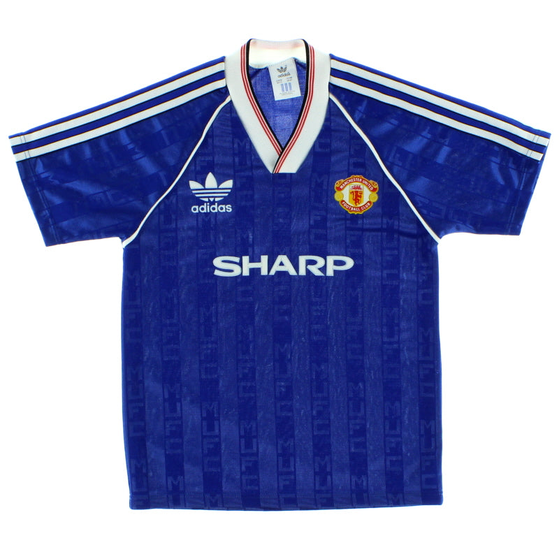 1988-90 Manchester United Third Shirt L.Boys Football Shirt