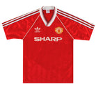 1988-90 Manchester United adidas Home Football Shirt