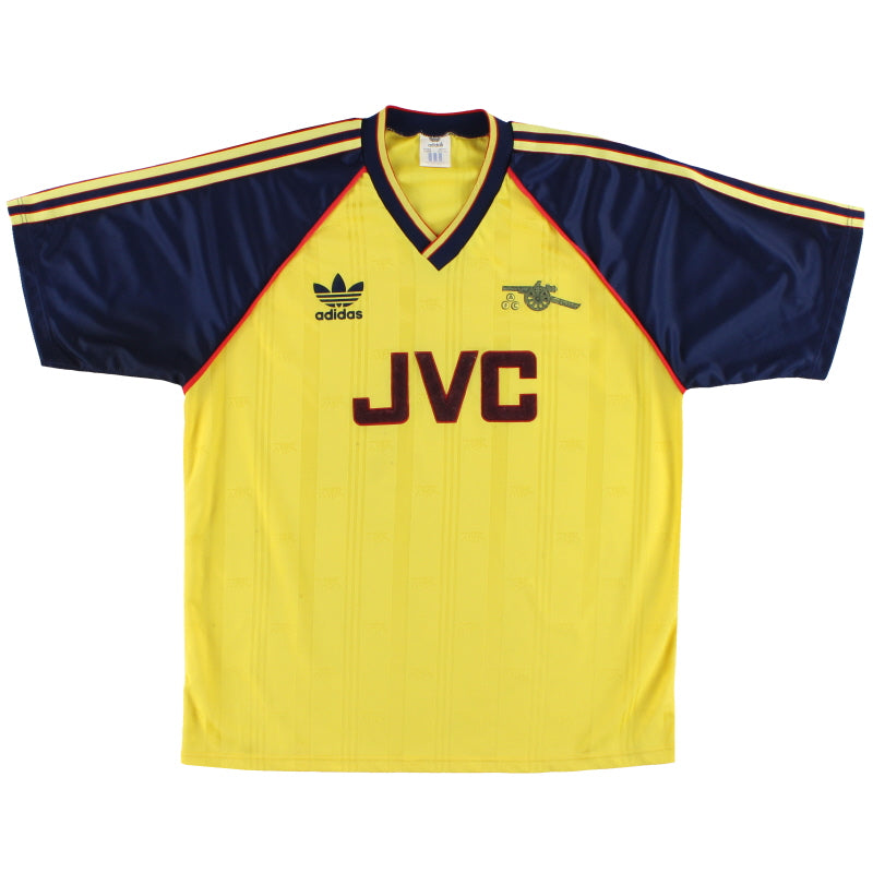 1988-91 Arsenal adidas Away Shirt XL Football Shirt