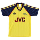 1988-91 Arsenal adidas Away Shirt Y Football Shirt