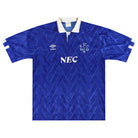 1988-91 Everton Umbro Home Shirt M Football Shirt