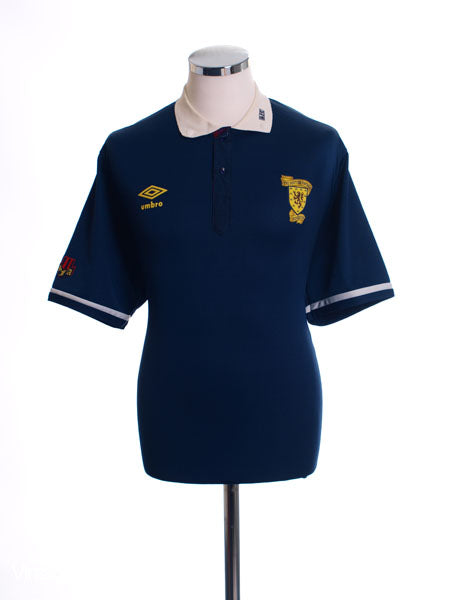 1988-91 Scotland Home Shirt L Football Shirt