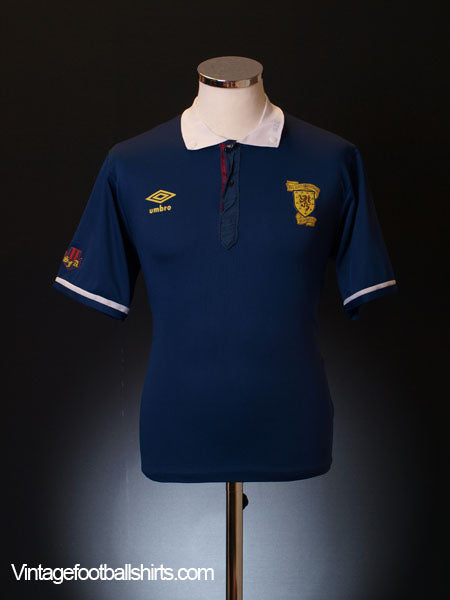 1988-91 Scotland Home Shirt M Football Shirt